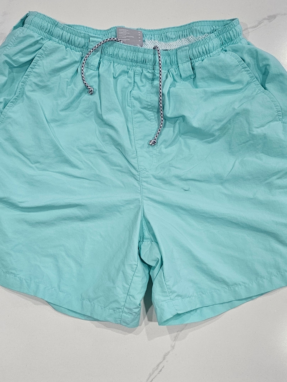 Columbia Swim Trunks Aqua Drawstring Swim/Board Shorts
